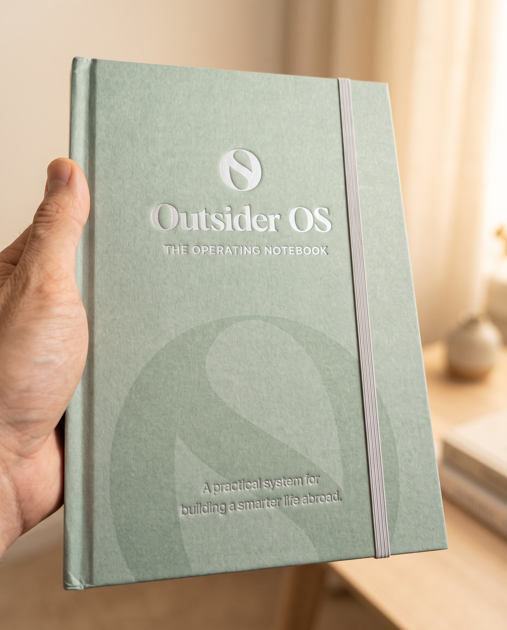 The Operating Notebook held in hand